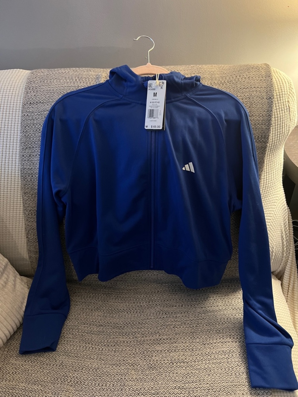 adidas Royal Blue Zip-Up Track Jacket